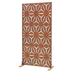 Casa.Pro Paravent Kilsturd acier corten 180 x 90 x 40 cm rouille- Cloison Amovible