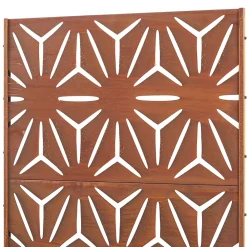 Casa.Pro Paravent Kilsturd acier corten 180 x 90 x 40 cm rouille- Cloison Amovible