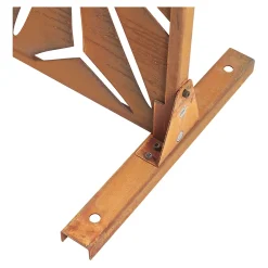 Casa.Pro Paravent Kilsturd acier corten 180 x 90 x 40 cm rouille- Cloison Amovible