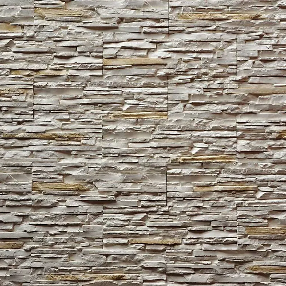 Decoon Plaquette De Parement|Plaquette De Parement<Parement imitation pierre beige plâtre 0.53 m²
