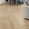 Premibel Parquet Parquet Contrecollé|Voir Tous Les Parquets<Parquet Bâton Rompu Chêne contrecollé verni brossé Pr Bis Invisible Nottingham 125x15X600mm - 4mm de couche d'usure
