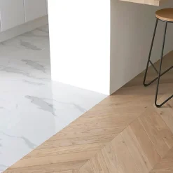 GoodHome Voir Tous Les Parquets|Parquet Contrecollé<Parquet contrecollé à coller point de hongrie en chêne Eslov finition vernis mat coloris naturel L.54 x l.9 x ép.1,4 cm