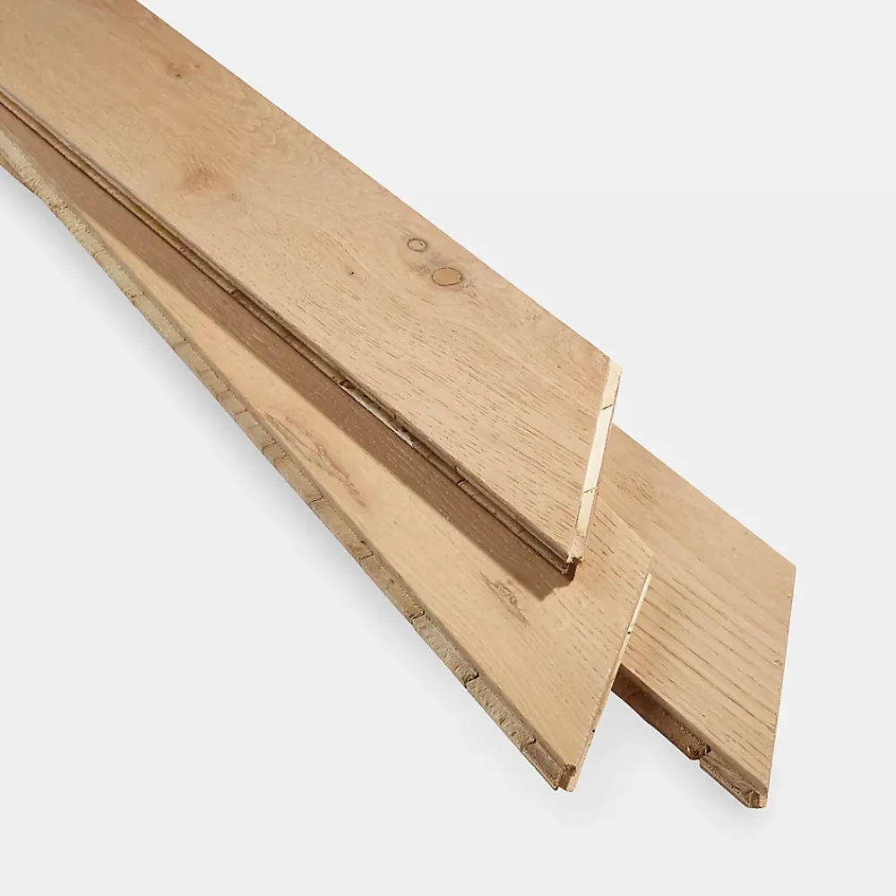 GoodHome Voir Tous Les Parquets|Parquet Contrecollé<Parquet contrecollé à coller point de hongrie en chêne Eslov finition vernis mat coloris naturel L.54 x l.9 x ép.1,4 cm