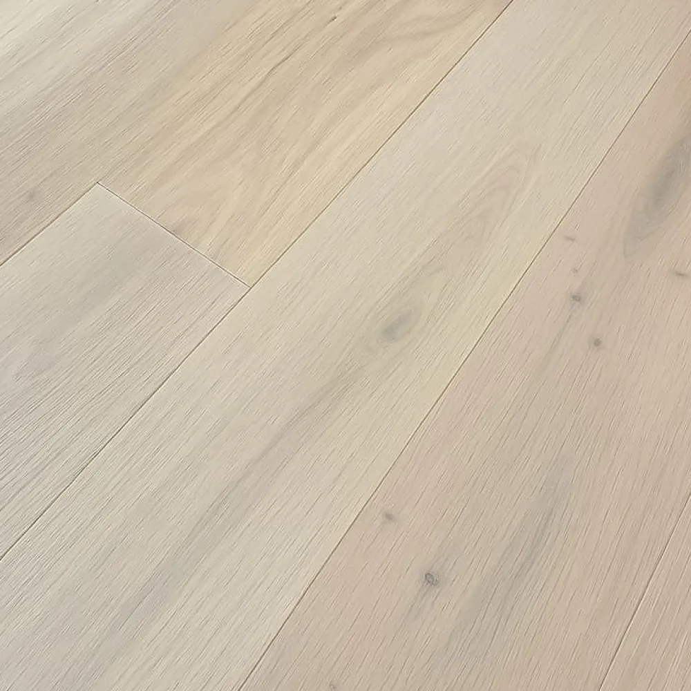 Wood And Cotta Parquet contrecollé Chêne naturel - Lame droite - Huilé blanc - Effet brut - 1900x190x14mm- Parquet Contrecollé|Voir Tous Les Parquets