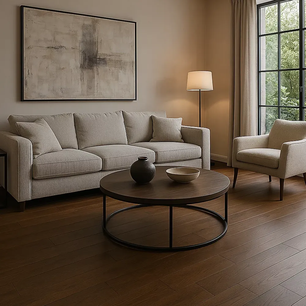 Wood And Cotta Parquet Contrecollé|Voir Tous Les Parquets<Parquet contrecollé Chêne naturel - Lame droite - Huilé - Fumé foncé - 2200x260x15mm
