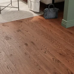 GoodHome Parquet contrecollé clipsable Skara M en chêne verni brun rustique- Parquet Contrecollé|Voir Tous Les Parquets