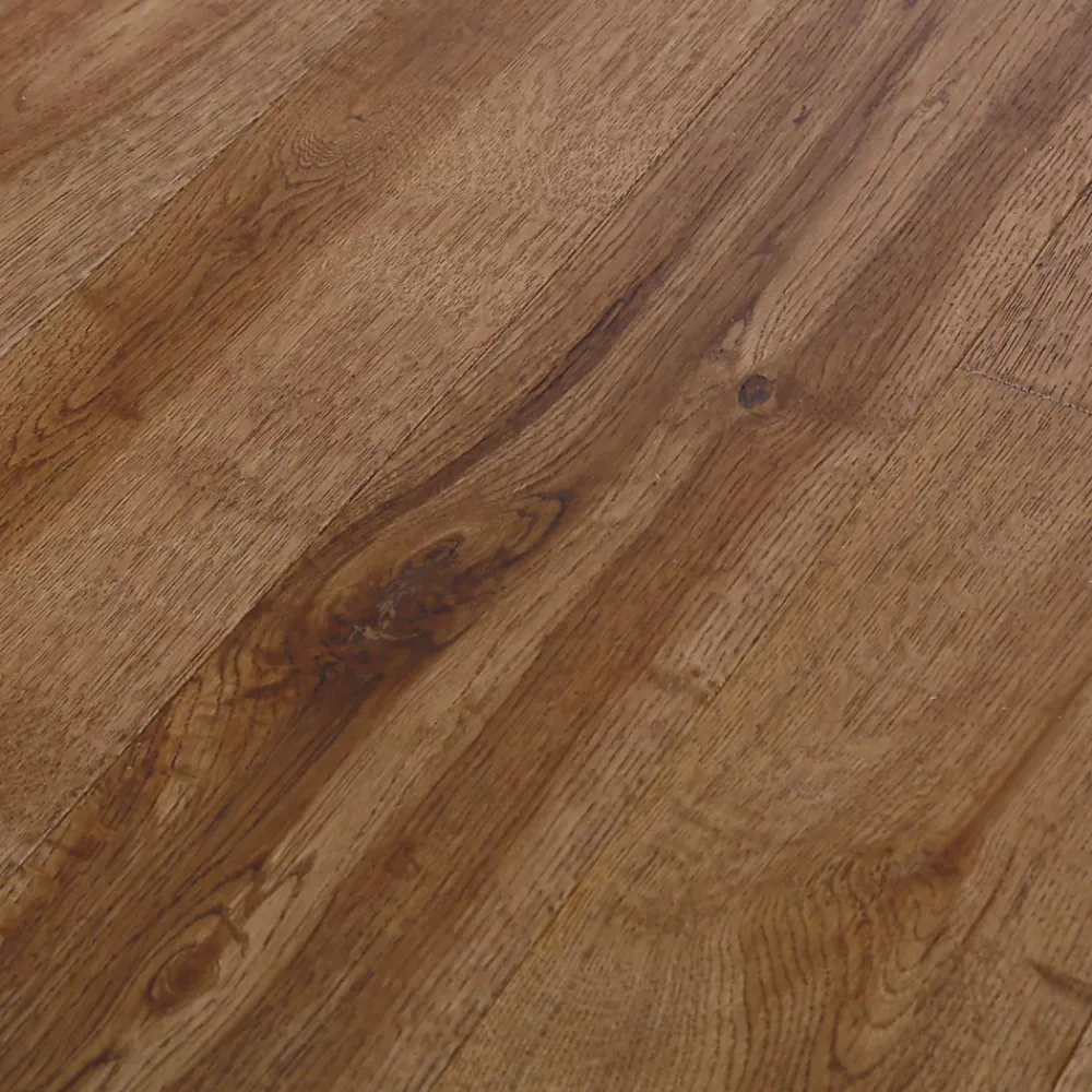 GoodHome Parquet contrecollé clipsable Skara M en chêne verni brun rustique- Parquet Contrecollé|Voir Tous Les Parquets