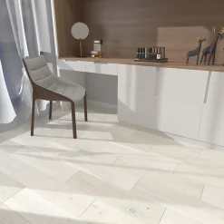 GoodHome Parquet Contrecollé|Voir Tous Les Parquets<Parquet contrecollé clipsable Belve M en chêne verni blanc