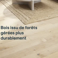 GoodHome Parquet Contrecollé|Voir Tous Les Parquets<Parquet contrecollé clipsable Belve M en chêne verni blanc