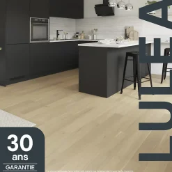 GoodHome Parquet contrecollé clipsable Lulea L en chêne huilé naturel compatible pièces humides- Parquet Contrecollé|Voir Tous Les Parquets