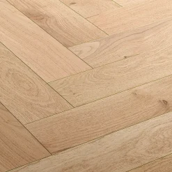 GoodHome Voir Tous Les Parquets|Parquet Contrecollé<Parquet contrecollé clipsable Padillac bâtons rompus en chêne français verni naturel