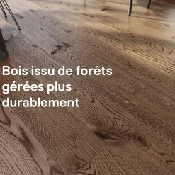 GoodHome Parquet contrecollé clipsable Skara XXL en chêne huilé brun rustique- Parquet Contrecollé|Voir Tous Les Parquets