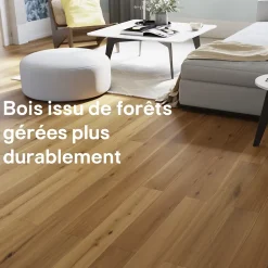 GoodHome Parquet Contrecollé|Voir Tous Les Parquets<Parquet contrecollé clipsable Visby M en chêne verni blond rustique