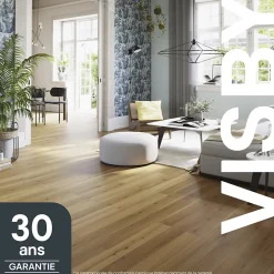 GoodHome Parquet Contrecollé|Voir Tous Les Parquets<Parquet contrecollé clipsable Visby M en chêne verni blond rustique