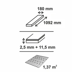 GoodHome Parquet Contrecollé|Voir Tous Les Parquets<Parquet contrecollé clipsable Visby XL en chêne verni blond rustique