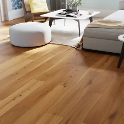 GoodHome Parquet Contrecollé|Voir Tous Les Parquets<Parquet contrecollé clipsable Visby XL en chêne verni blond rustique