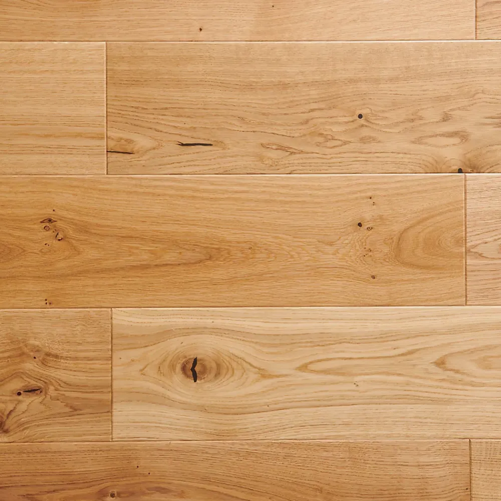 GoodHome Parquet Contrecollé|Voir Tous Les Parquets<Parquet contrecollé clipsable Visby XL en chêne verni blond rustique