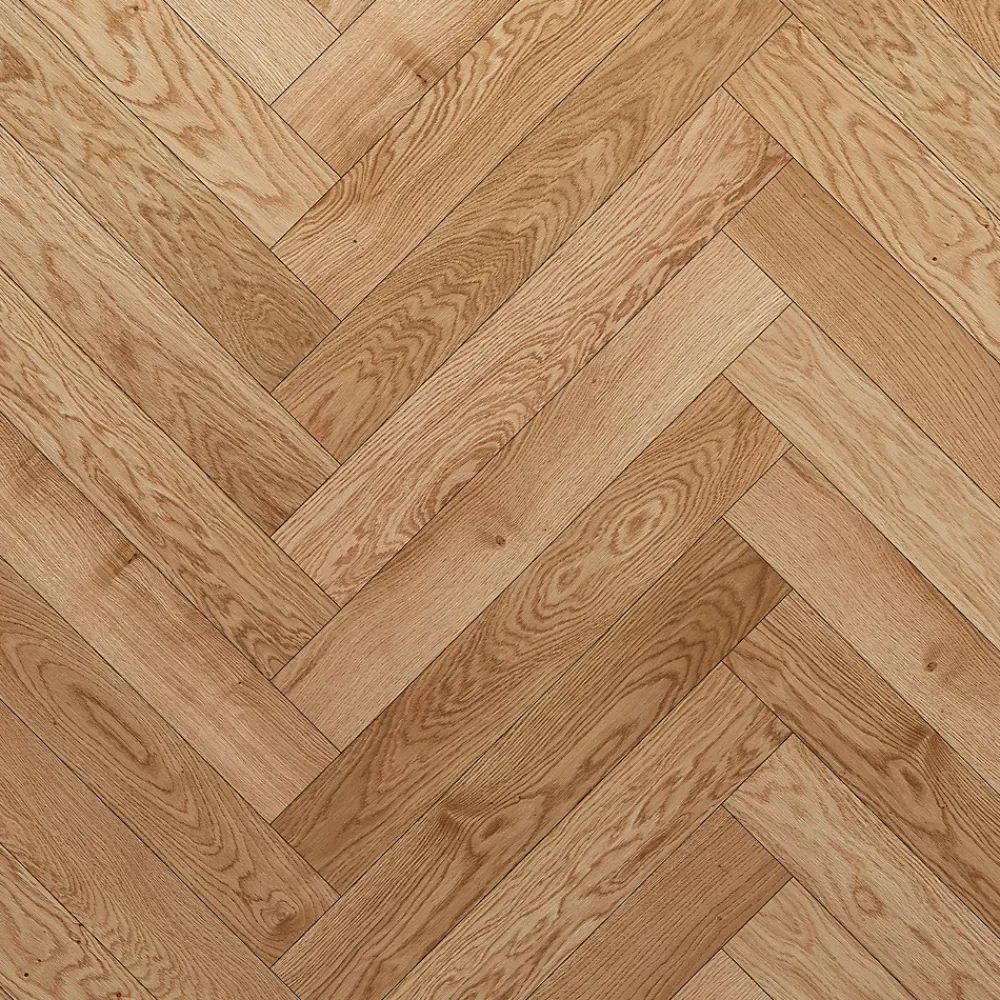 GoodHome Parquet contrecollé clipsable Marigny bâtons rompus en chêne français verni blond- Parquet Chevron|Voir Tous Les Parquets