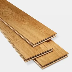 GoodHome Parquet Contrecollé|Voir Tous Les Parquets<Parquet contrecollé clipsable Elkins XXL en chêne verni aspect naturel