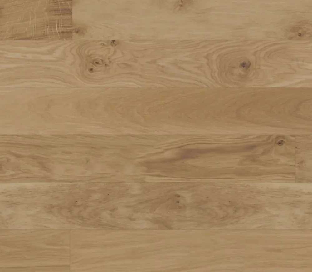 Parquet Contrecollé|Voir Tous Les Parquets<Parquet contrecollé clipsable en chêne blond rustique mat l.13,9 x L.121 cm x ép.12 mm