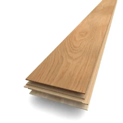Parquet Contrecollé|Voir Tous Les Parquets<Parquet contrecollé clipsable en chêne blond rustique mat l.18,4 x L.121 cm x ép.12mm