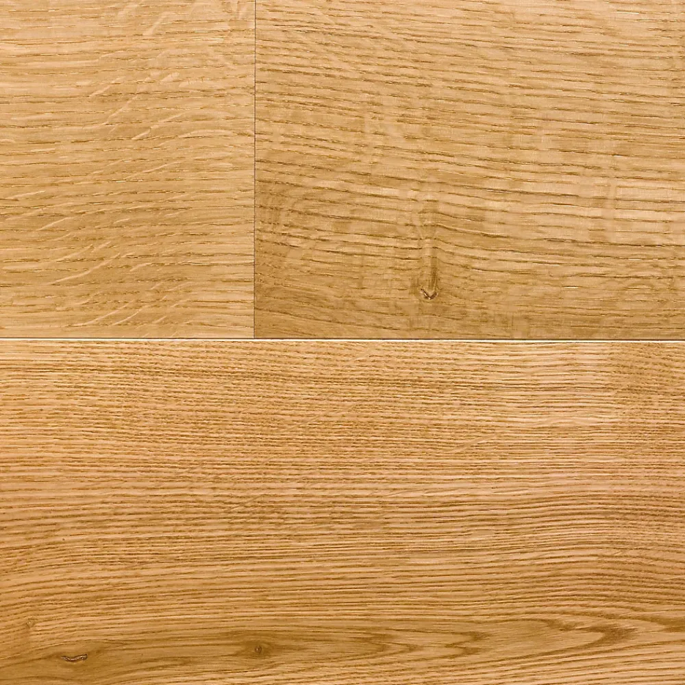 GoodHome Parquet contrecollé clipsable Marigny L 200 cm en chêne français verni blond- Parquet Contrecollé|Voir Tous Les Parquets
