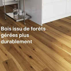GoodHome Parquet Contrecollé|Voir Tous Les Parquets<Parquet contrecollé clipsable Visby L en chêne huilé blond compatible pièces humides