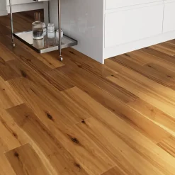 GoodHome Parquet Contrecollé|Voir Tous Les Parquets<Parquet contrecollé clipsable Visby L en chêne huilé blond compatible pièces humides