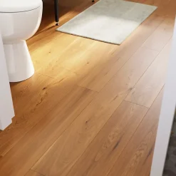 GoodHome Parquet Contrecollé|Voir Tous Les Parquets<Parquet contrecollé clipsable Visby L en chêne huilé blond compatible pièces humides