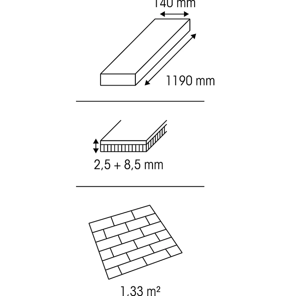 GoodHome Parquet Contrecollé|Voir Tous Les Parquets<Parquet contrecollé clipsable Visby L en chêne huilé blond compatible pièces humides