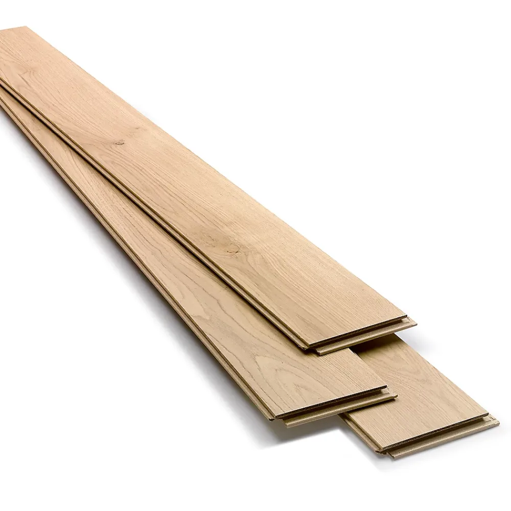 GoodHome Parquet Contrecollé|Voir Tous Les Parquets<Parquet contrecollé clipsable Padillac L 200 cm en chêne français verni naturel