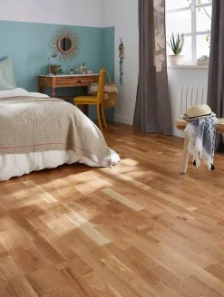 GoodHome Parquet Contrecollé|Voir Tous Les Parquets<Parquet contrecollé clipsable Bishorn XXL en chêne verni aspect naturel