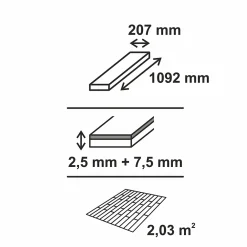 GoodHome Parquet Contrecollé|Voir Tous Les Parquets<Parquet contrecollé clipsable Bishorn XXL en chêne verni aspect naturel