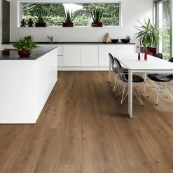 Décoweb Parquet flottant Stratifié - Cuisine et salle de bain - Lames larges - Chêne Capri - Paquet de 1,962 m²- Sol Stratifié