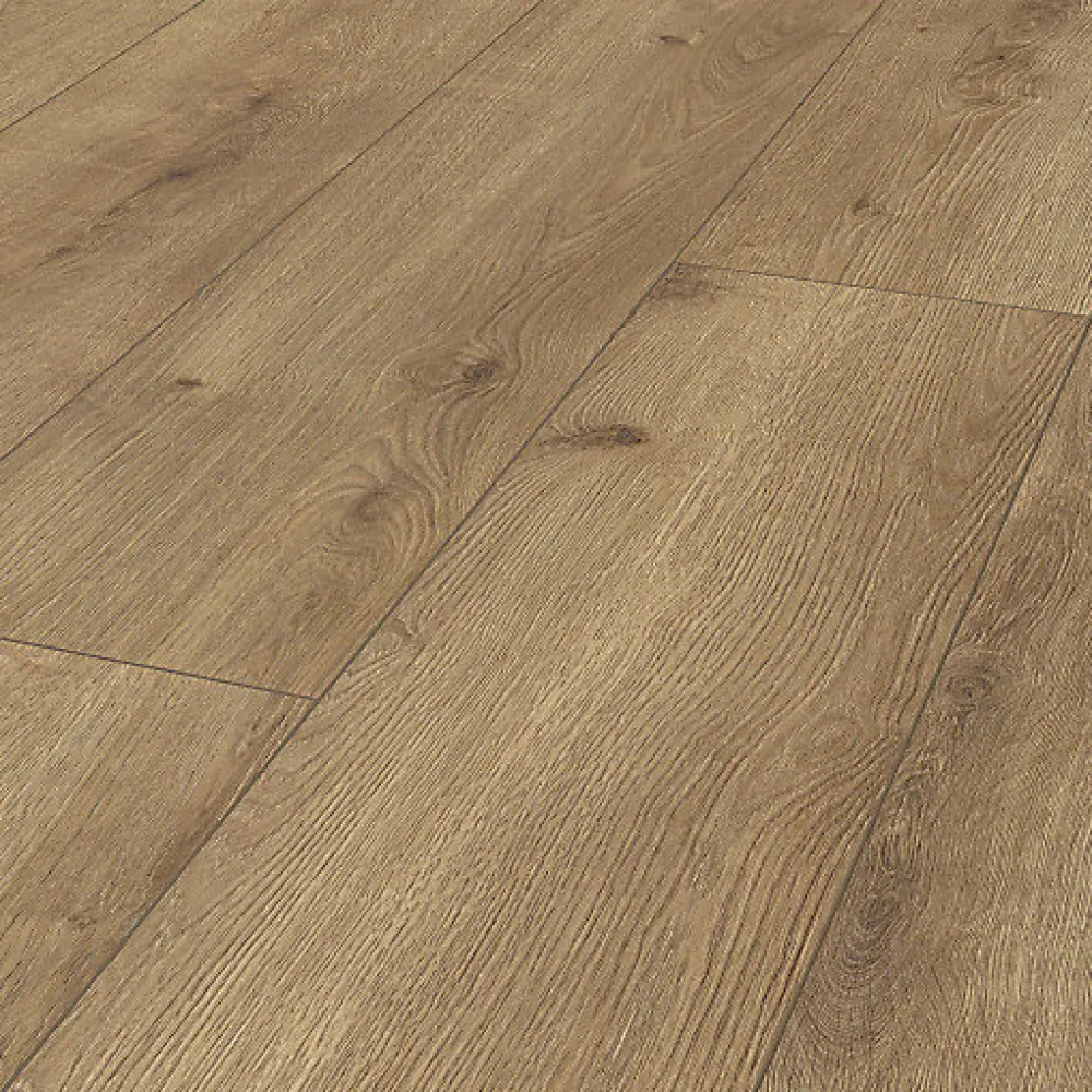Décoweb Parquet flottant Stratifié - Cuisine et salle de bain - Lames larges - Chêne Capri - Paquet de 1,962 m²- Sol Stratifié