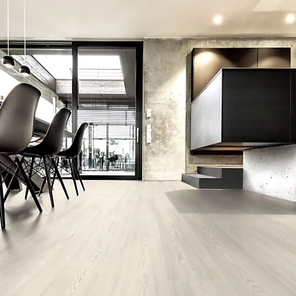 Décoweb Parquet flottant Stratifié - Cuisine et salle de bain - Lames larges - Chêne Bornholm - Paquet de 1,507 m²- Sol Stratifié