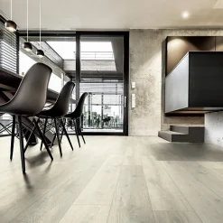 Décoweb Parquet flottant Stratifié - Cuisine et salle de bain - Lames larges - Chêne Fiji - Paquet de 1,507 m²- Sol Stratifié