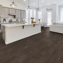 Décoweb Parquet flottant Stratifié - Cuisine et salle de bain - Lames larges - Chêne Cocoa - Paquet de 1,507 m²- Sol Stratifié
