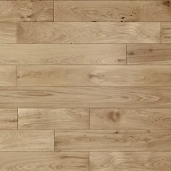 GoodHome Parquet massif à clipser Lulea M en chêne verni naturel- Voir Tous Les Parquets|Parquet Massif