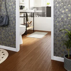 GoodHome Parquet massif à coller Dryby M en frêne huilé brun compatible pièces humides- Parquet Massif|Voir Tous Les Parquets