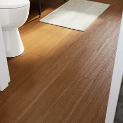 GoodHome Parquet massif à coller Dryby M en frêne huilé brun compatible pièces humides- Parquet Massif|Voir Tous Les Parquets