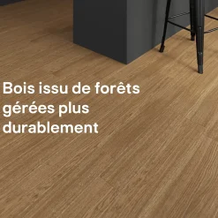 GoodHome Parquet massif à coller Dryby M en frêne huilé blond compatible pièces humides- Parquet Massif|Voir Tous Les Parquets