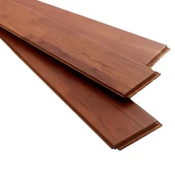 Parquet massif à coller en teck finition vernis mat coloris brun l.12 x ép.1,2 cm- Parquet Massif|Voir Tous Les Parquets