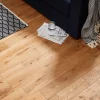 GoodHome Parquet massif à coller Laholm 2 m en chêne verni coloris naturel- Parquet Massif|Voir Tous Les Parquets
