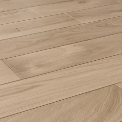 GoodHome Parquet massif à coller Lulea L en chêne brut naturel- Parquet Massif|Voir Tous Les Parquets