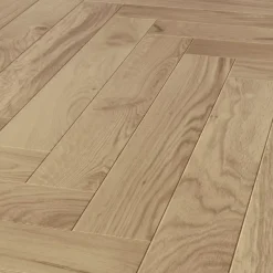 GoodHome Parquet massif à coller Lulea bâtons rompus en chêne huilé naturel- Parquet Massif|Voir Tous Les Parquets