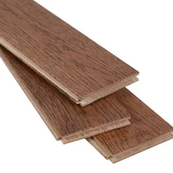 GoodHome Parquet massif à coller Skara S en chêne verni brun- Parquet Massif|Voir Tous Les Parquets