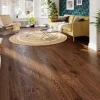 GoodHome Parquet massif à coller Skara L en chêne verni brun- Parquet Massif|Voir Tous Les Parquets