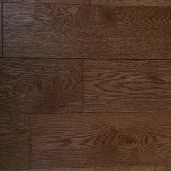 GoodHome Parquet massif à coller Skara L en chêne verni brun- Parquet Massif|Voir Tous Les Parquets