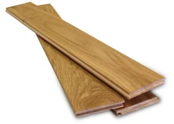 GoodHome Parquet Massif|Parquet Chevron<Parquet massif à coller Visby bâtons rompus en chêne huilé blond